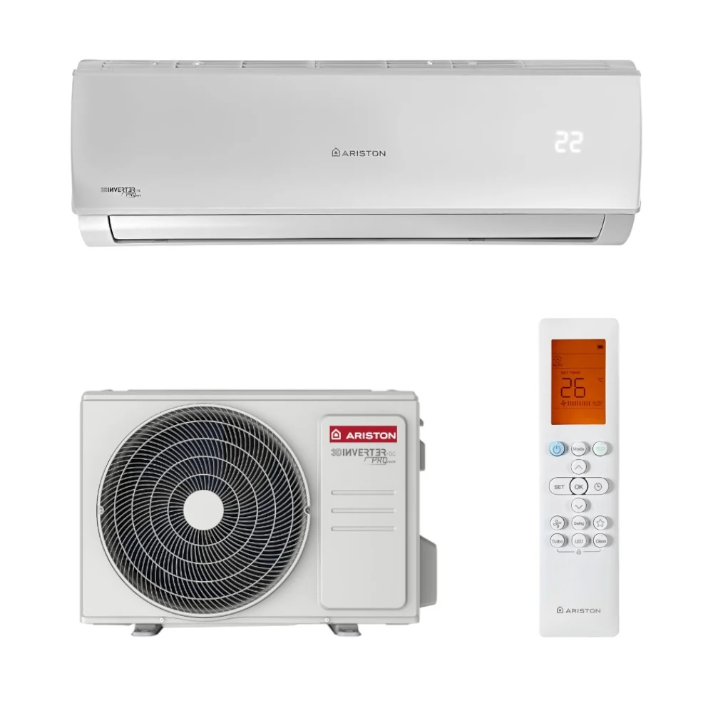 Ariston Alys 35 R32 mono split klíma szett 3.6 kW; ajándék WiFi modullal beltéri és kültéri egysége